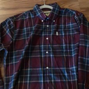 Barbour long sleeve plaid shirt